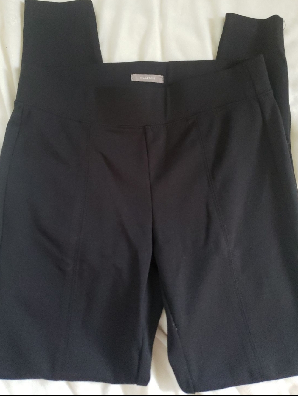 Maurices Black Ponte Pants Mid- Rise Dress Skinny Leggings XS